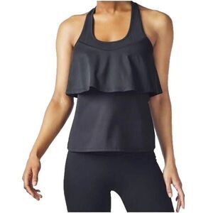 Fabletics Women's Ashlynn Racerback Athletic Top Black Size Small